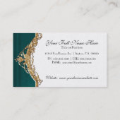 Carte De Visite Entreprises élégantes formelles de dentelle de (Dos)