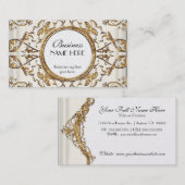 Carte De Visite Entreprises élégantes formelles de mariage de (Devant / Derrière)