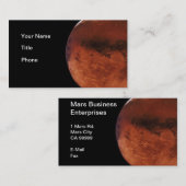 Carte De Visite Entreprises Mars (Devant / Derrière)