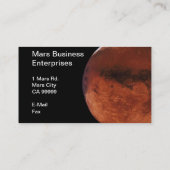 Carte De Visite Entreprises Mars (Dos)