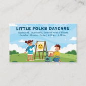 Carte De Visite Entreprises professionnelles | garderie autorisée (Devant)