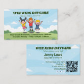 Carte De Visite Entreprises professionnelles | Joyeux enfants (Devant / Derrière)