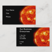 Carte De Visite Entreprises Sun (Devant / Derrière)