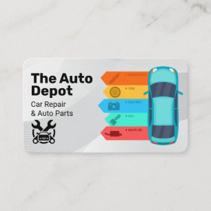 Carte De Visite Entretien automobile Services de pièces automobi