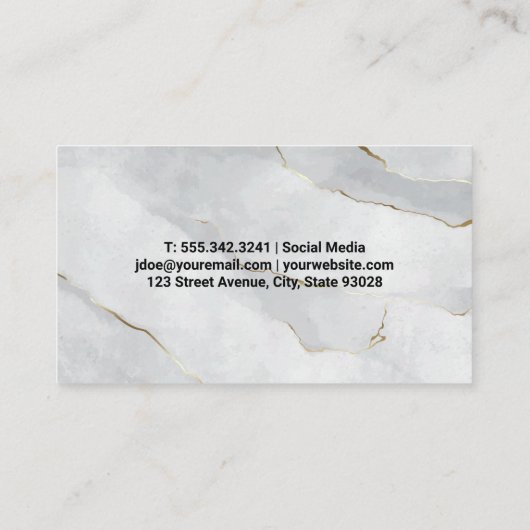 Carte De Visite Entretien avec chambre et outils de nettoyage (Dos)