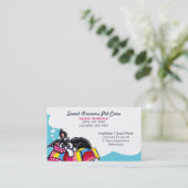 Carte De Visite Entretien avec les animaux de compagnie Schnauzer  (Debout devant)