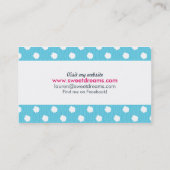 Carte De Visite Entretien avec les animaux de compagnie Schnauzer  (Dos)