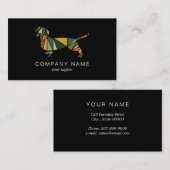 Carte De Visite Entretien avec les animaux | La marche des chiens (Devant / Derrière)