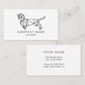 Carte De Visite Entretien avec les animaux | La marche des chiens (Devant / Derrière)