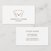 Carte De Visite Entretien avec les animaux | La marche des chiens (Devant / Derrière)