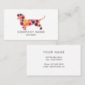 Carte De Visite Entretien avec les animaux | La marche des chiens  (Devant / Derrière)