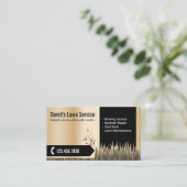 Carte De Visite Entretien de la pelouse Aménagement de l'or modern (Debout devant)