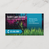 Carte De Visite Entretien de la pelouse Aménagement Turquoise mode (Devant)