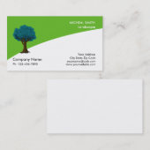 Carte De Visite Entretien de la pelouse arborescente et paysage (Devant / Derrière)