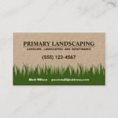 Carte De Visite Entretien de la pelouse de moulage (Devant)