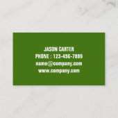 Carte De Visite Entretien de la pelouse de triage Aménagement pays (Dos)