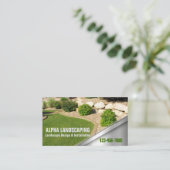 Carte De Visite Entretien de la pelouse de triage Aménagement pays (Debout devant)