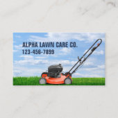 Carte De Visite Entretien de la pelouse de triage Paysage Aménagem (Devant)