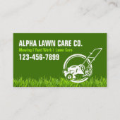 Carte De Visite Entretien de la pelouse de triage Paysage Aménagem (Devant)