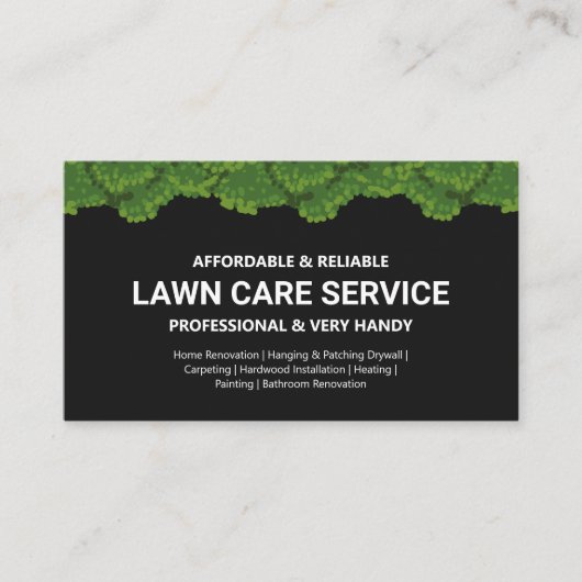 Carte De Visite Entretien de la pelouse et service professionnel d (Devant)