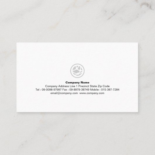 Carte De Visite Entretien de la pelouse Grass Mowing Gardener Pays (Dos)