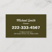 Carte De Visite Entretien de la pelouse jardinage Landscaping Gras (Dos)