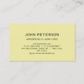 Carte De Visite Entretien de la pelouse Jardinage Paysage Fleurs d (Dos)