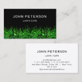 Carte De Visite Entretien de la pelouse Jardinage Paysage Vert Her (Devant / Derrière)
