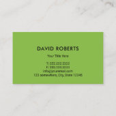 Carte De Visite Entretien de la pelouse Jardinage professionnel (Dos)