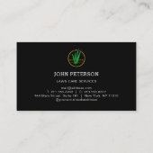 Carte De Visite Entretien de la pelouse Jardinage Services de coup (Dos)