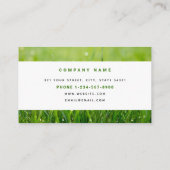 Carte De Visite Entretien de la pelouse Logo d'entreprise simple L (Dos)