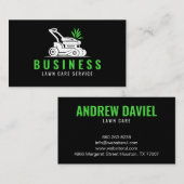 Carte De Visite Entretien de la pelouse moderne et professionnel A (Devant / Derrière)