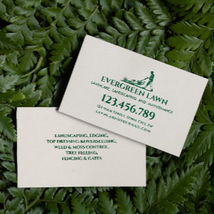 Carte De Visite Entretien de la pelouse Services d'aménagement pay