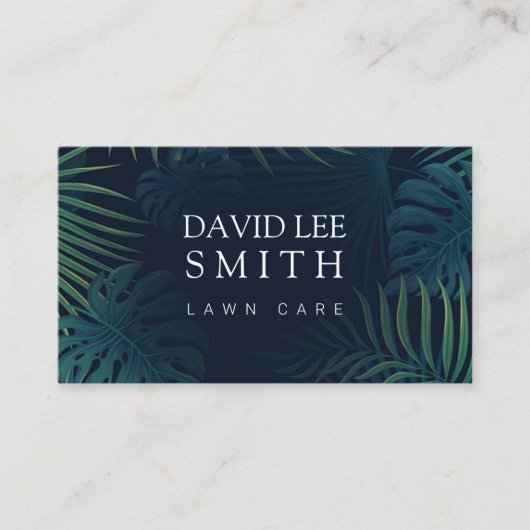 Carte De Visite Entretien de pelouse ou aménagement paysager (Devant)
