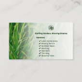 Carte De Visite Entretien de pelouse professionnel et aménagement  (Devant)