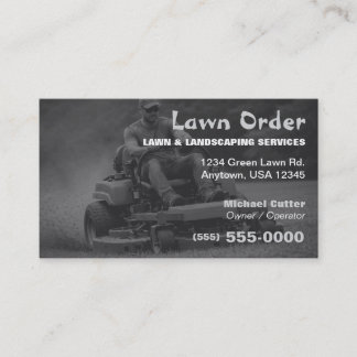 Carte De Visite Entretien de pelouse professionnel et services de