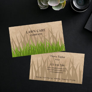 Carte De Visite Entretien de pelouse professionnel Landscaping Jar