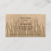 Carte De Visite Entretien de pelouse professionnel Landscaping Jar (Dos)
