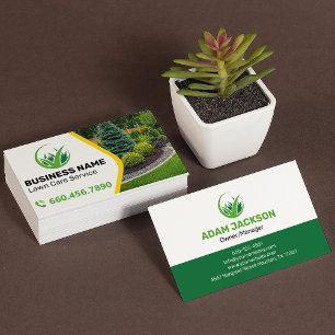 Carte De Visite Entretien de pelouse professionnel Personnalisable