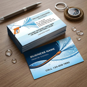 Carte De Visite Entretien de pelouse Service de nettoyage de vitre