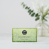 Carte De Visite Entretien de pelouse Simple Logo d'entreprise Mode (Debout devant)