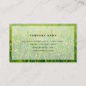 Carte De Visite Entretien de pelouse Simple Logo d'entreprise Mode (Dos)