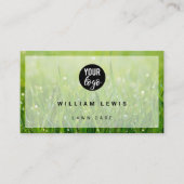 Carte De Visite Entretien de pelouse Simple Logo d'entreprise Mode (Devant)