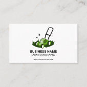 Carte De Visite Entretien de pelouse vert blanc professionnel et a (Devant)