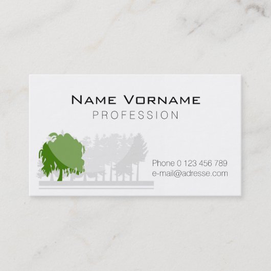 Carte De Visite Entretien des arbres (Devant)