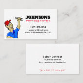 Carte De Visite Entretien des clés de plomberie (Devant / Derrière)