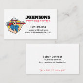 Carte De Visite Entretien des clés de plomberie (Devant / Derrière)