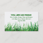 Carte De Visite Entretien des pelouses et aménagement paysager (Dos)