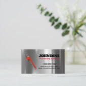 Carte De Visite Entretien en métal de clé en caoutchouc (Debout devant)