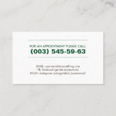 Carte De Visite Entretien et entretien de la pelouse (Dos)